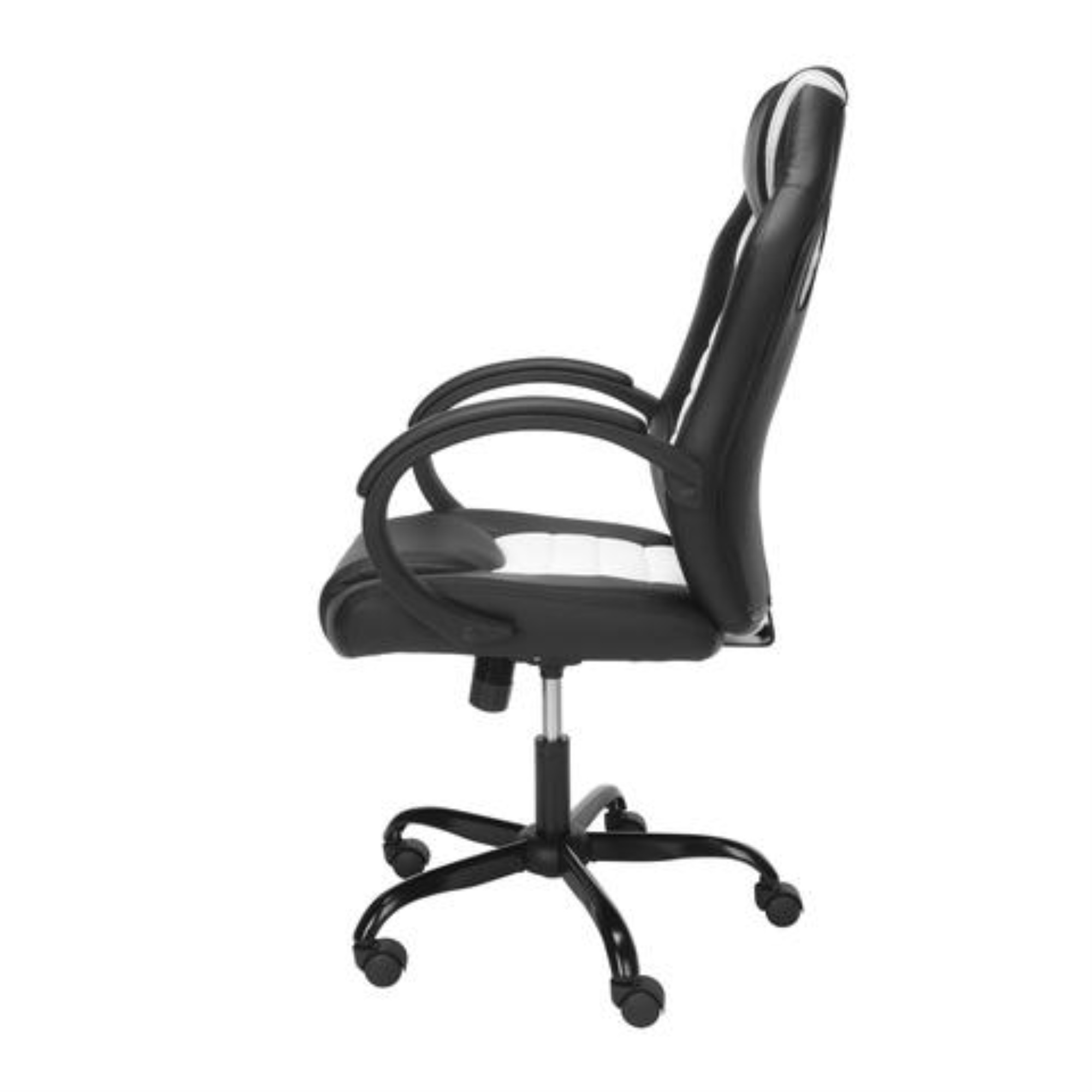 Essentials Collection High-Back Gaming Chair, Padded Loop Arms, in Gray (ESS-3083HB-GRY)
