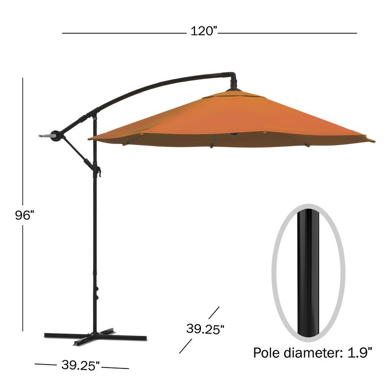 9' x 5' Rectangular Double Top Patio Outdoor Market Umbrella Emerald Green - Crestlive Products