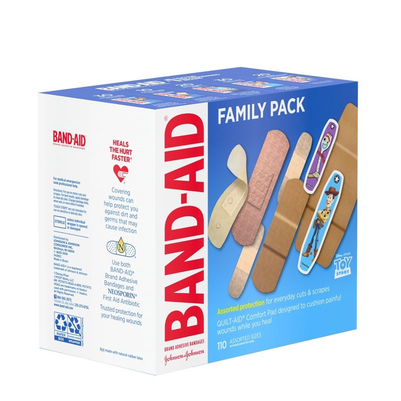 Band-Aid Adhesive Bandages Family Assorted Pack - 110ct