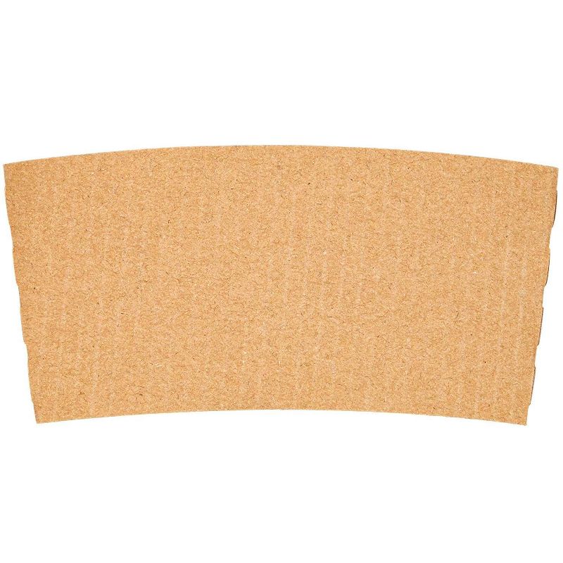 Juvale 200 Pack Hot Coffee Cup Sleeve Holder, Corrugated Paper (3.15 x 2.3 in)