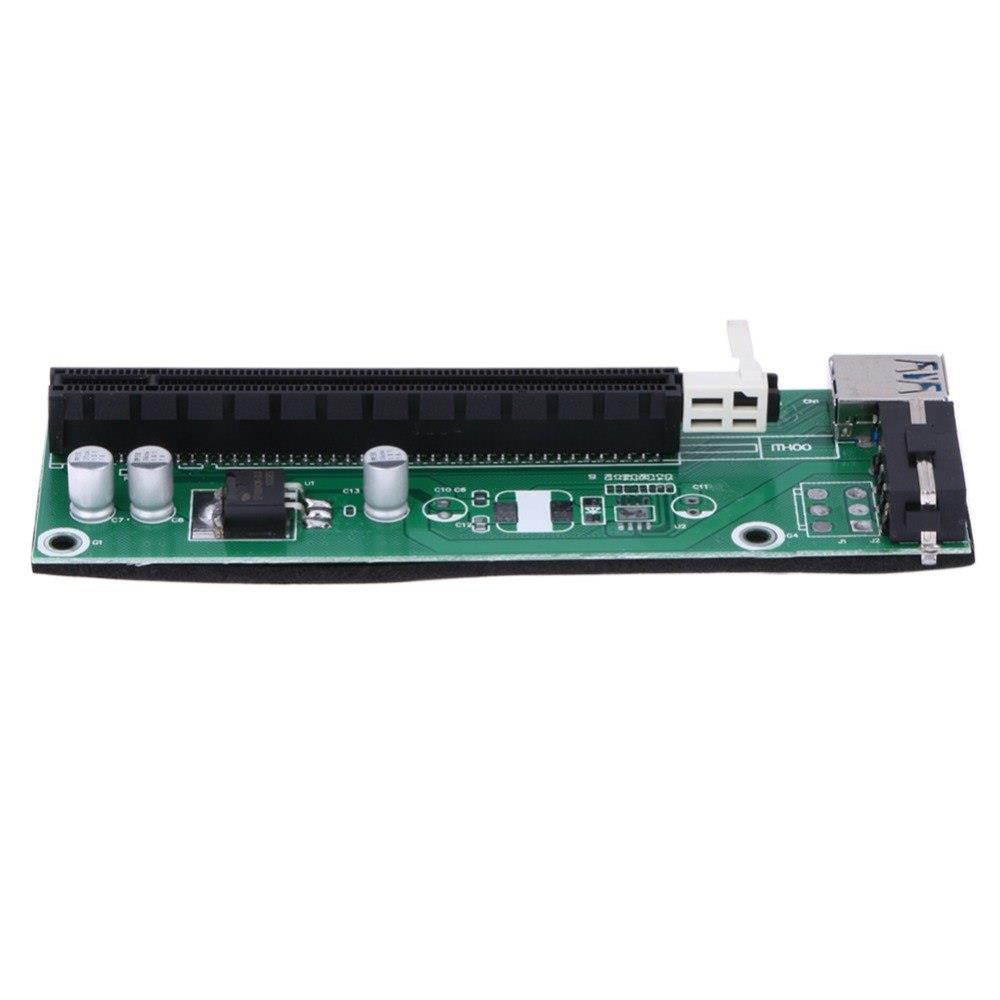 30CM USB 3.0 PCI-E Express 1x to 16x Extender Riser Card Adapter SATA 15Pin-4Pin Power Cable