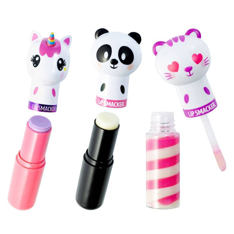 Lip Smacker Lippy Pal Lip Balm - Unicorn/Panda/Kitten - 3pk
