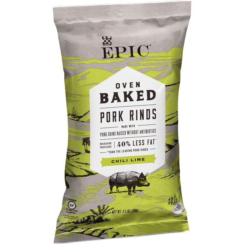 EPIC Chili Lime Pork Rinds - 2.5oz