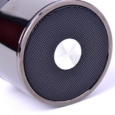 Newest Mini stainless steel Portable Bluetooth Speaker With USB and Power Supply