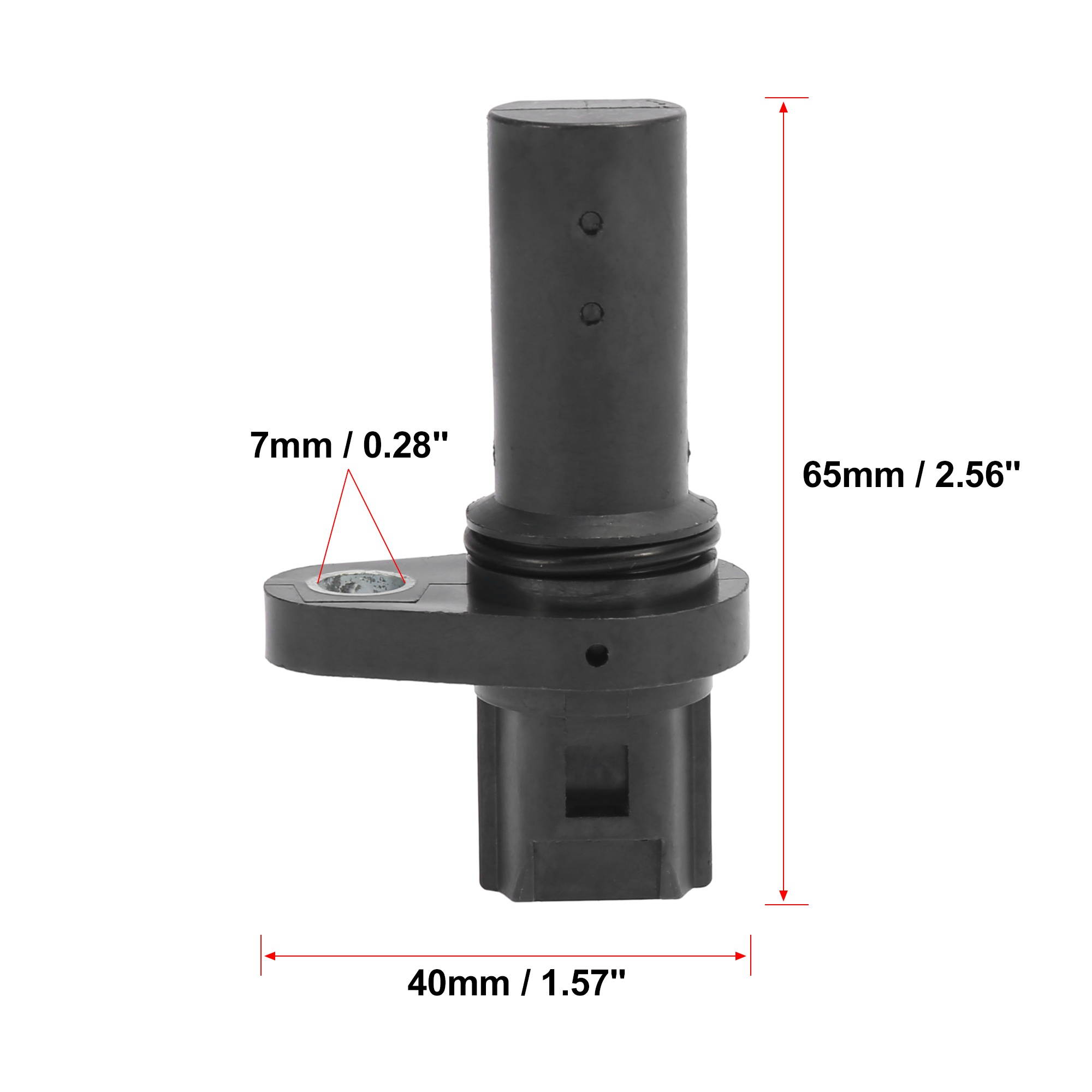 J5T31972 Car Engine Crankshaft Position Sensor Replacement Black for Mitsubishi Outlander 2008-2017