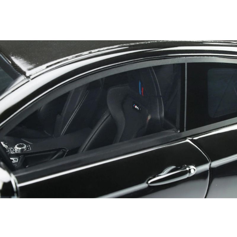 BMW M4 CS F82 Black Sapphire with Carbon Top 1/18 Model Car by GT Spirit