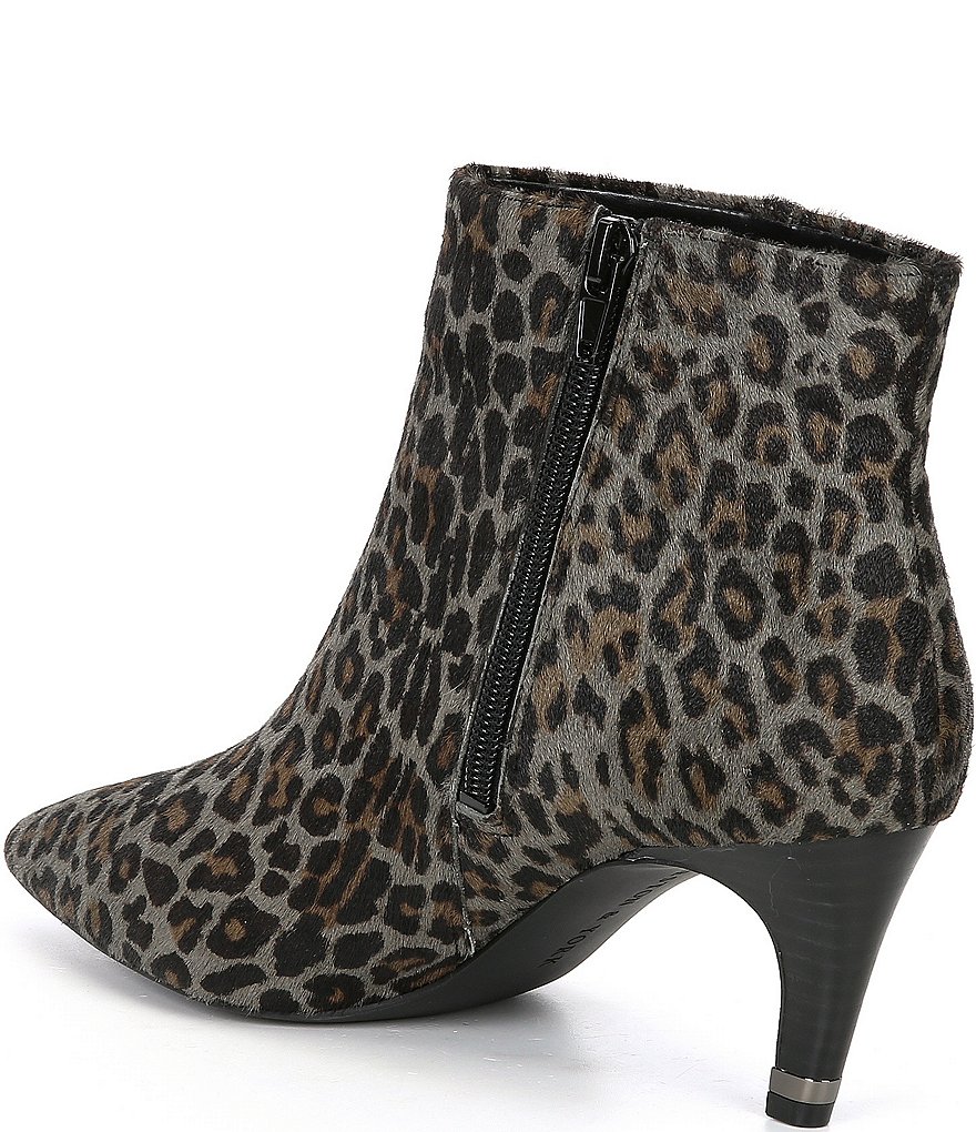 Preston & York Dolores Leopard Print Haircalf Booties
