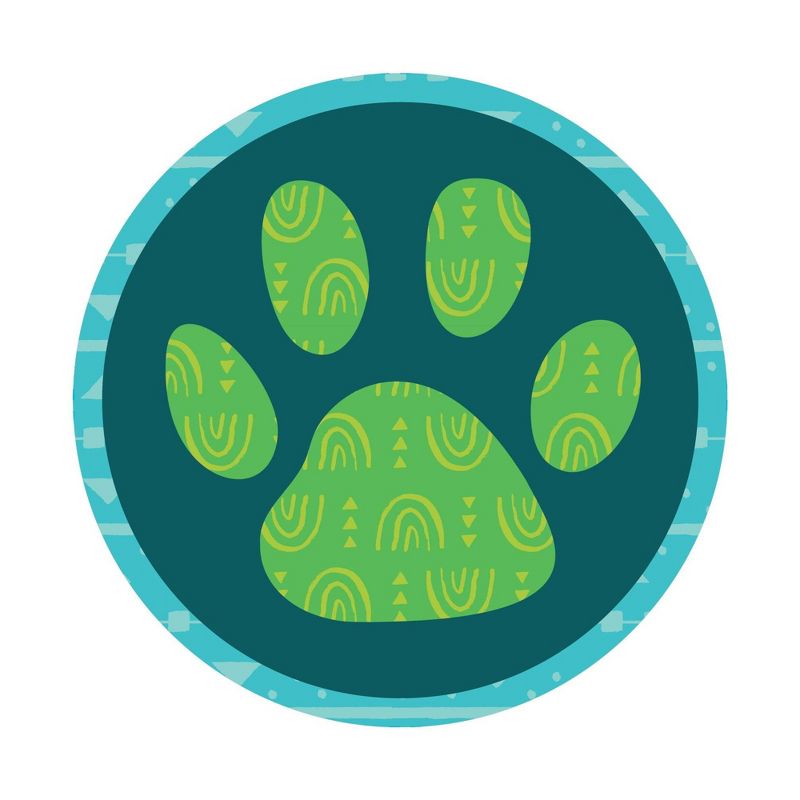 One World Paw Print Floor Decals - Carson Dellosa