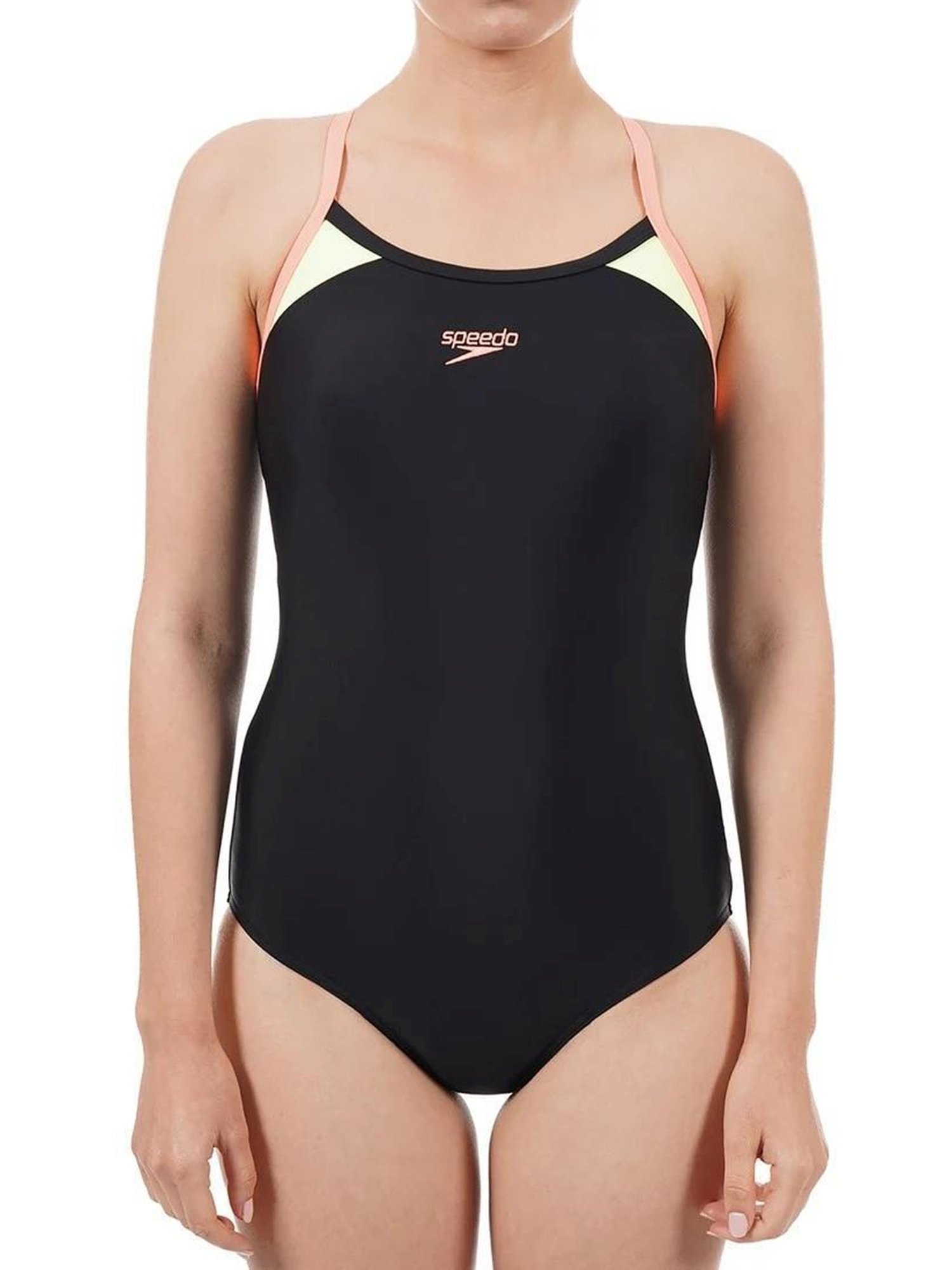 Speedo Black Color Blocked Monokini