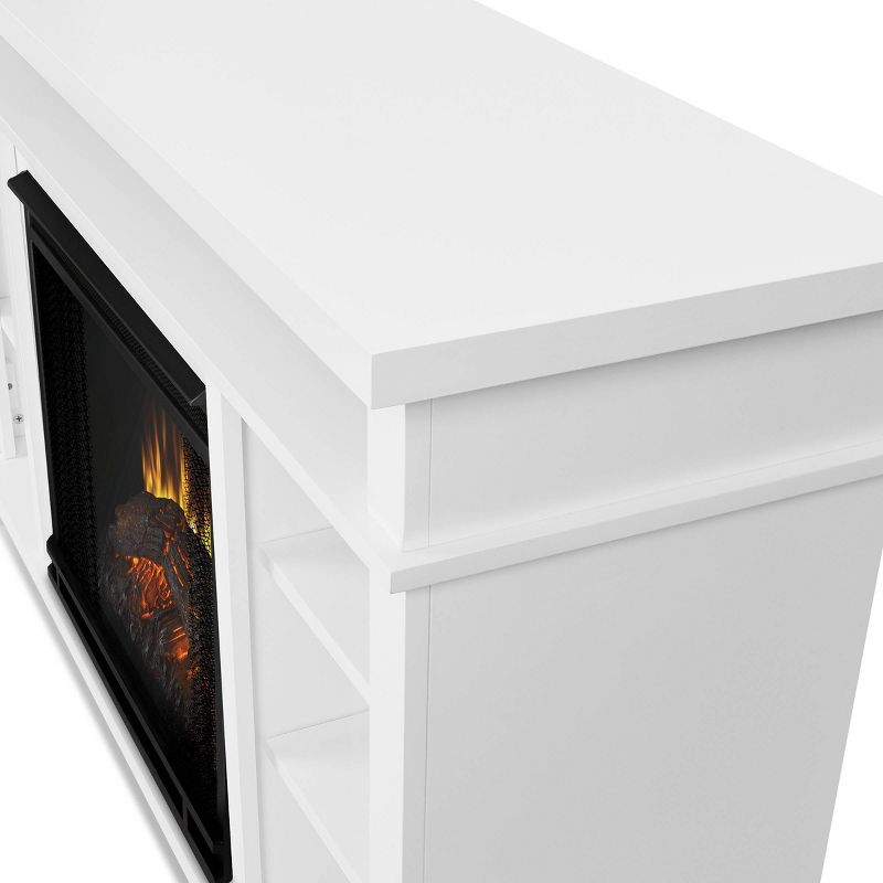 Real Flame Belford Electric Entertainment Fireplace White