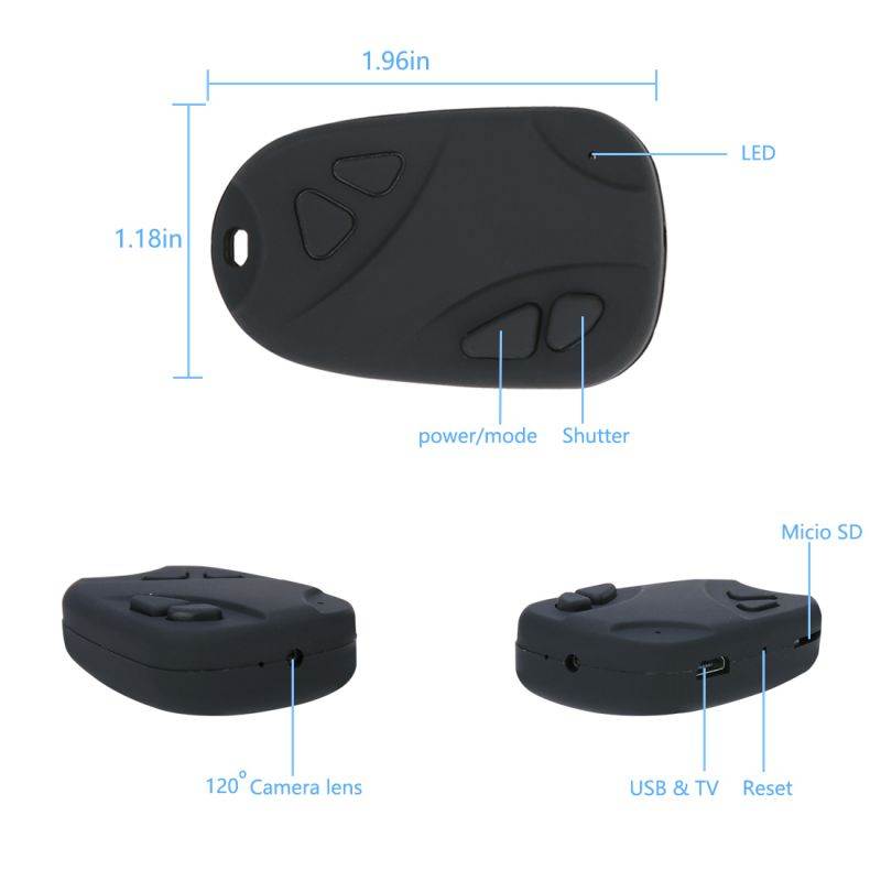 Mate 808 1080P 70 Degree Keychain Spy Camera RC Camera Motion Detection FPV HT Security camera