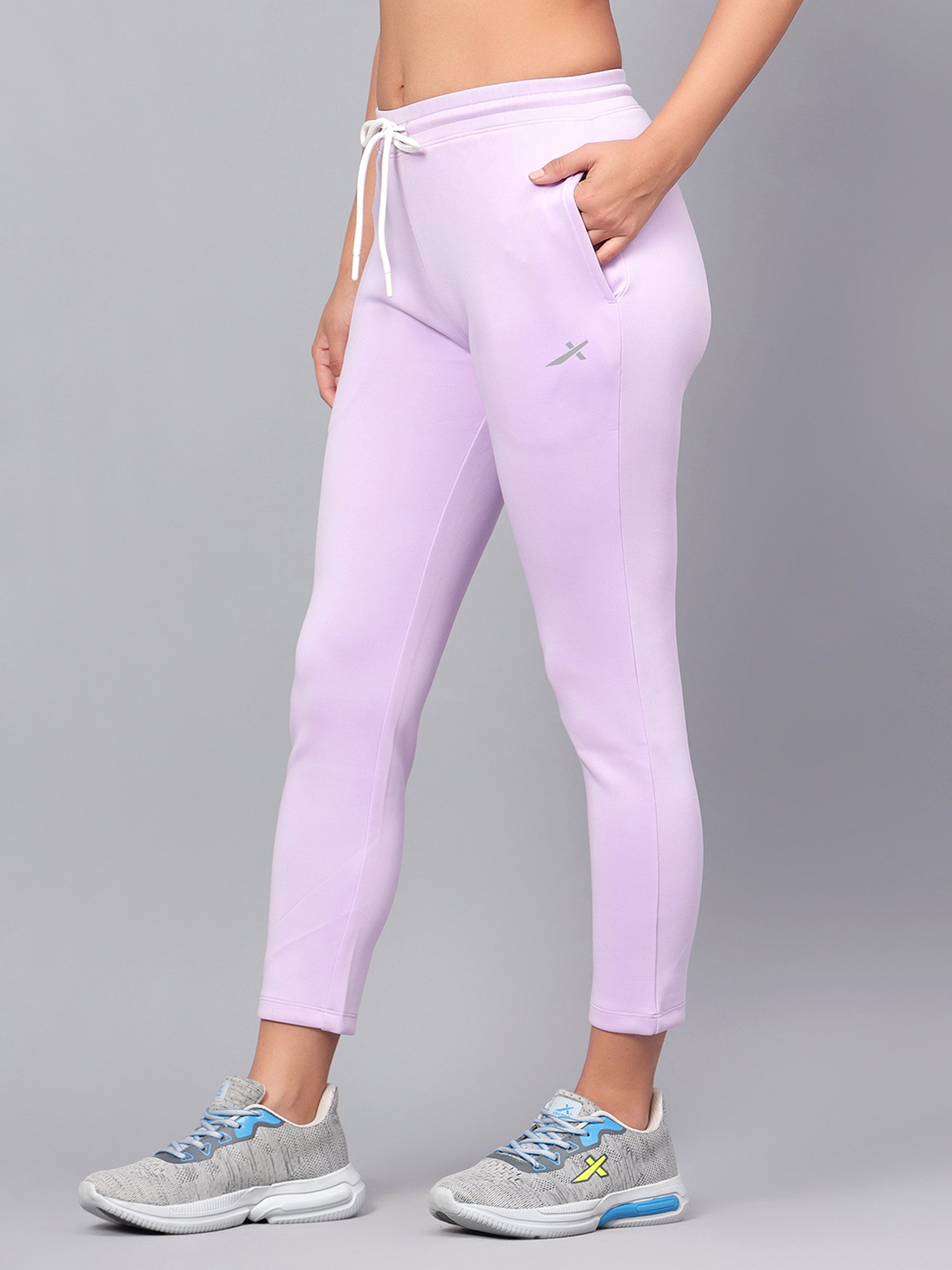 Vector X Lavender Regular Fit Mid Rise Track Pants
