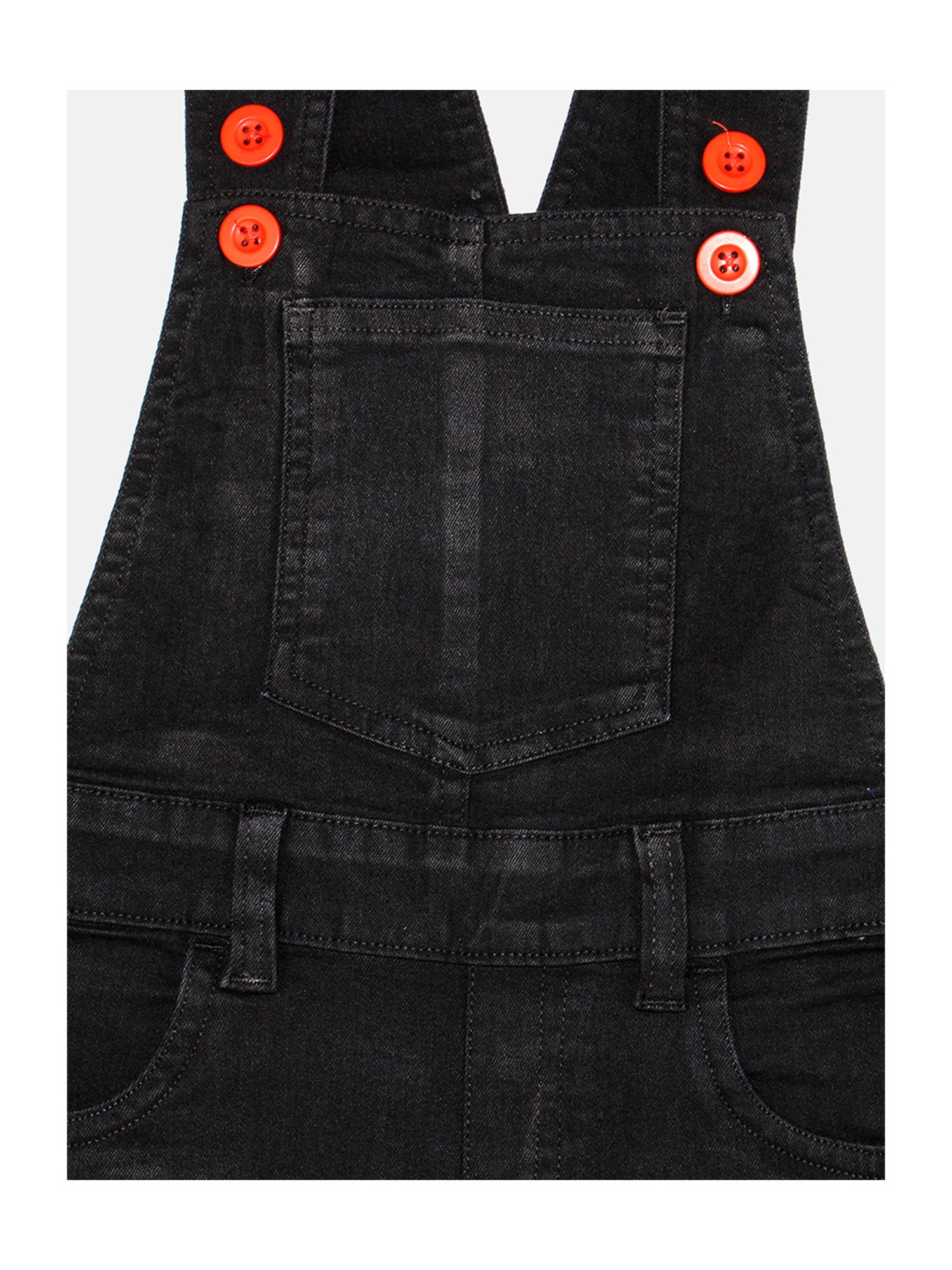 Kiddopanti Kids Blue Solid Dungaree