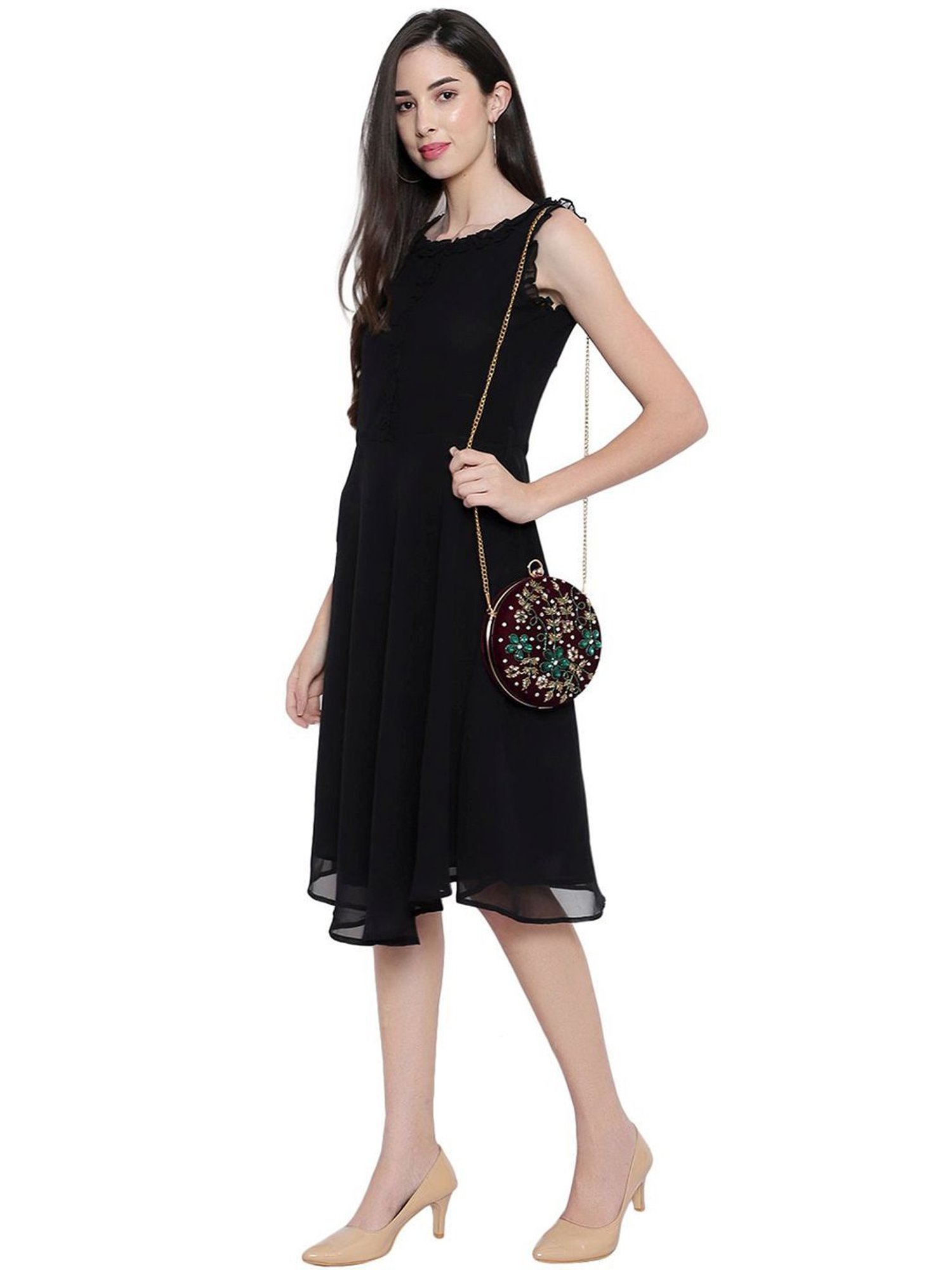 Spice Art Maroon Clutch