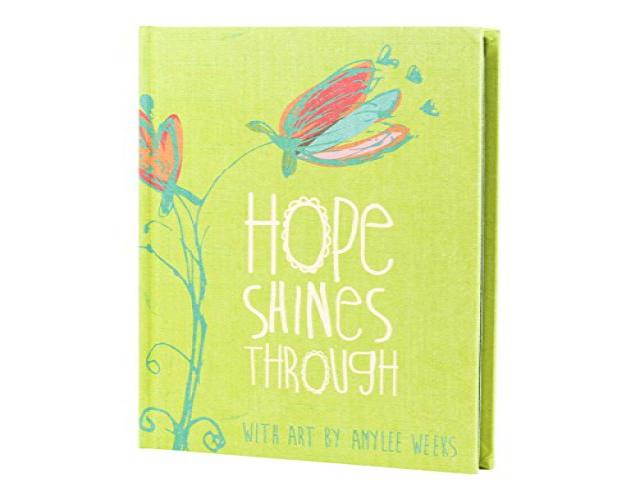 DaySpring Bookcloth Hardcover Journal Diary Notebook w Ribbon Bookmark - Amylee Weeks Hope Shines