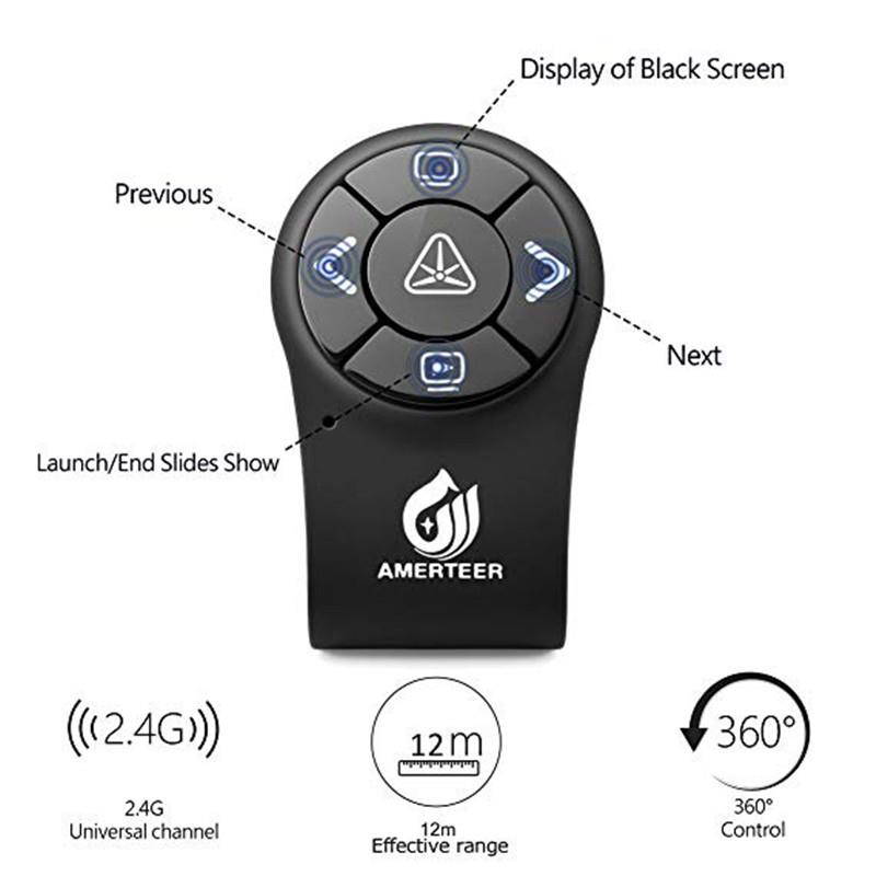 2.4GHz Wireless Presenter PPT Presentation Remote With Laser Pointer Clicker Control