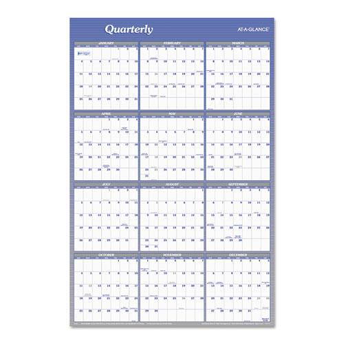 Vertical/Horizontal Erasable Wall Planner, 24 x 36, 2019