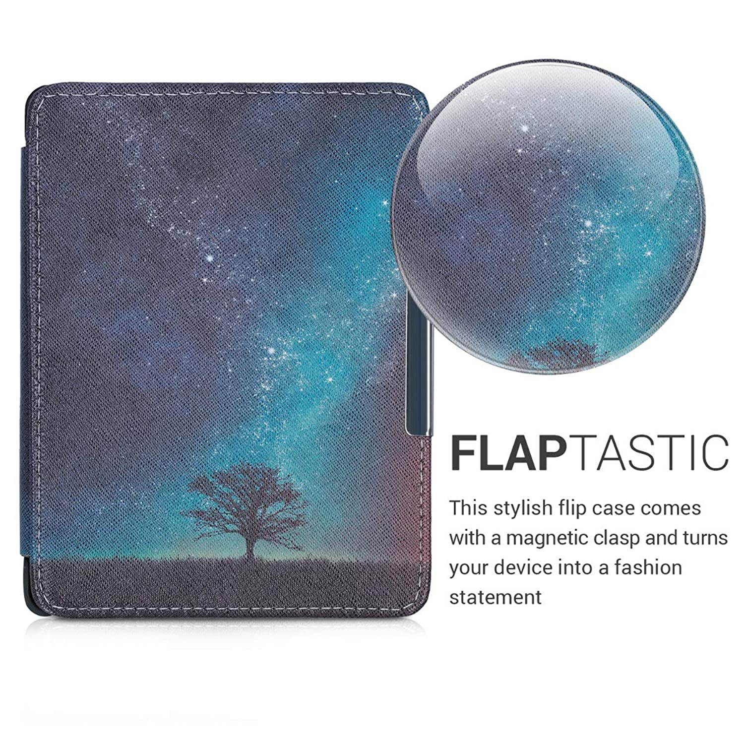 Case Compatible with Kobo Glo HD/Touch 2.0 - PU e-Reader Cover - Cosmic Nature