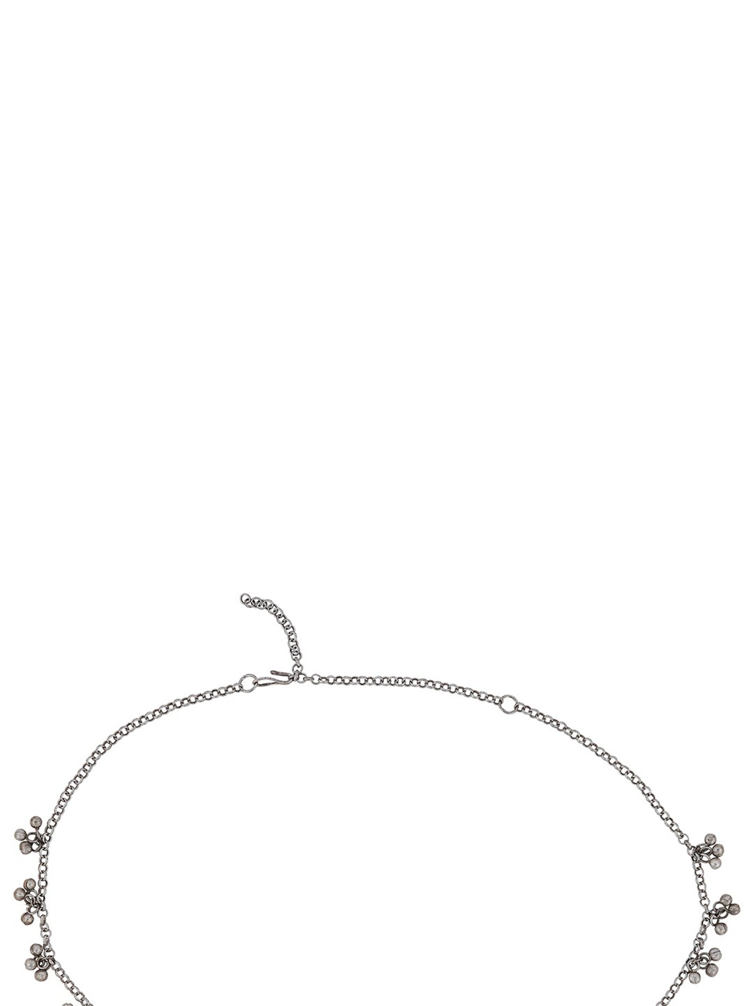 Teejh Ambala Ghungroo Silver Waistband for Women
