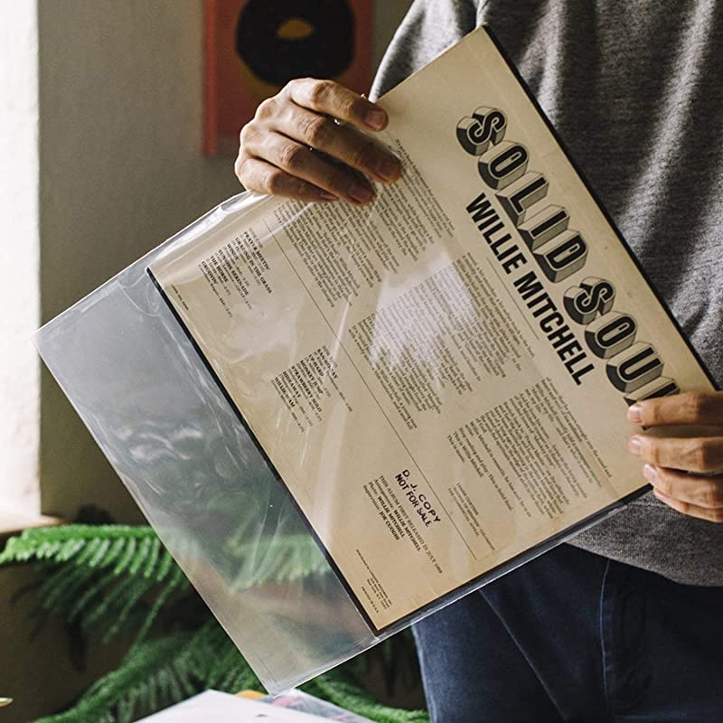 125 Pack  HighDensity 3 Mil Outer Record Sleeves for Storage of Standard 12 LP Records and Albums Crystal Clear Polypropylene LP Covers