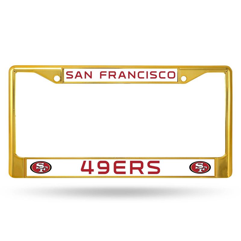 NFL San Francisco Colored Chrome License Plate Frame