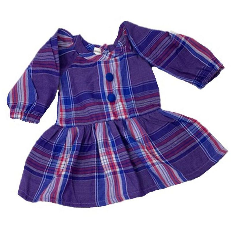 Doll Clothes Superstore Doll Clothes Blue Plaid School Dress Fits 15 Inch Baby Dolls