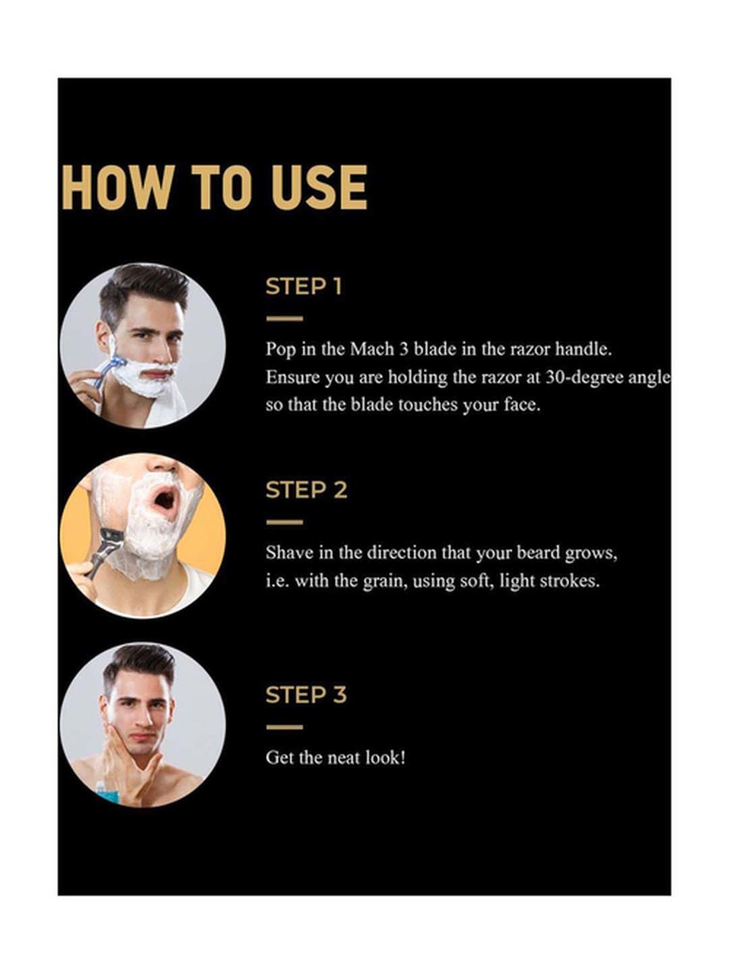 India Grooming Club Matte Shaving Razor Handle