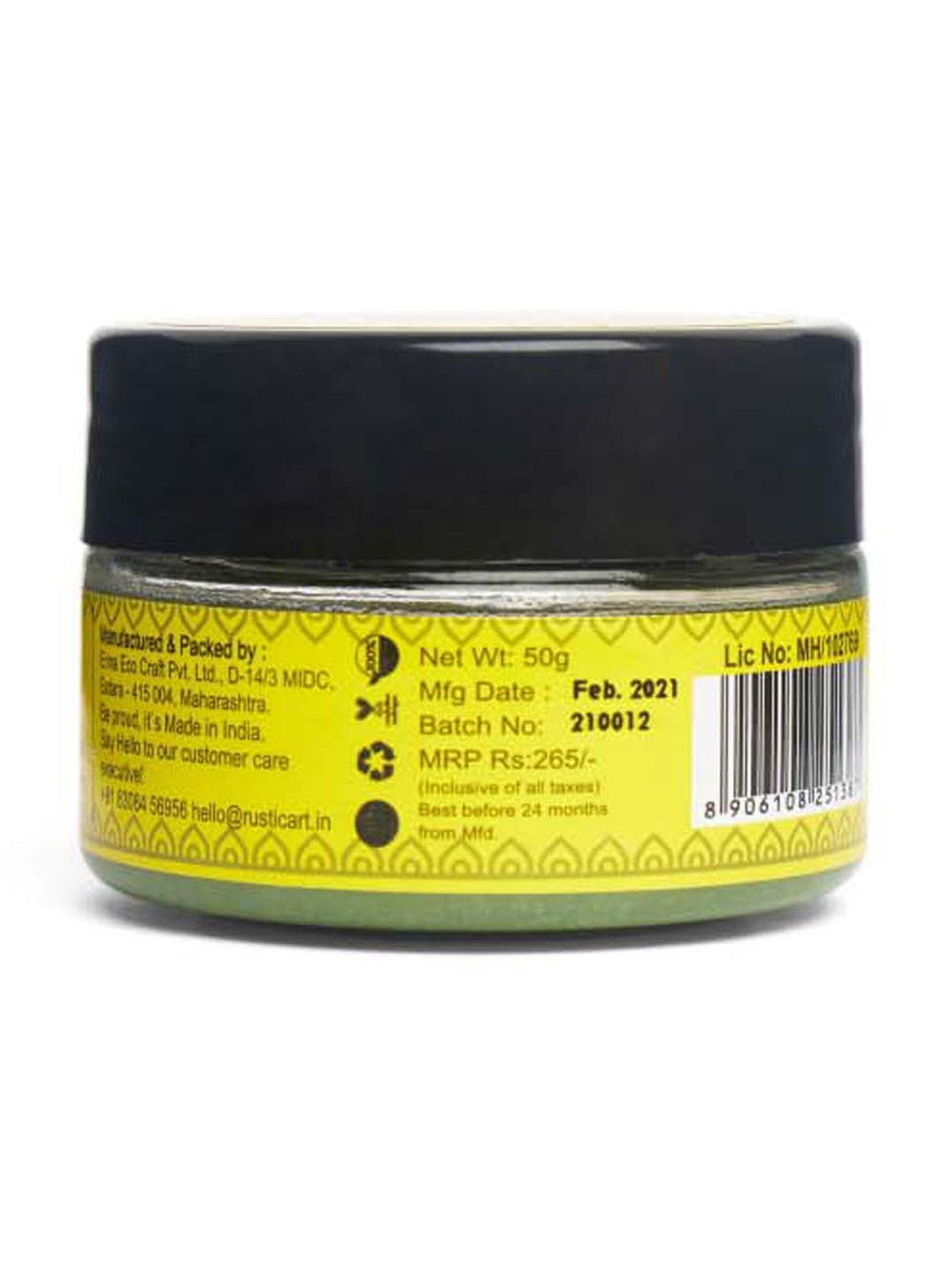 Rustic Art Mint Eucalyptus Shampoo Butter - 50 gm