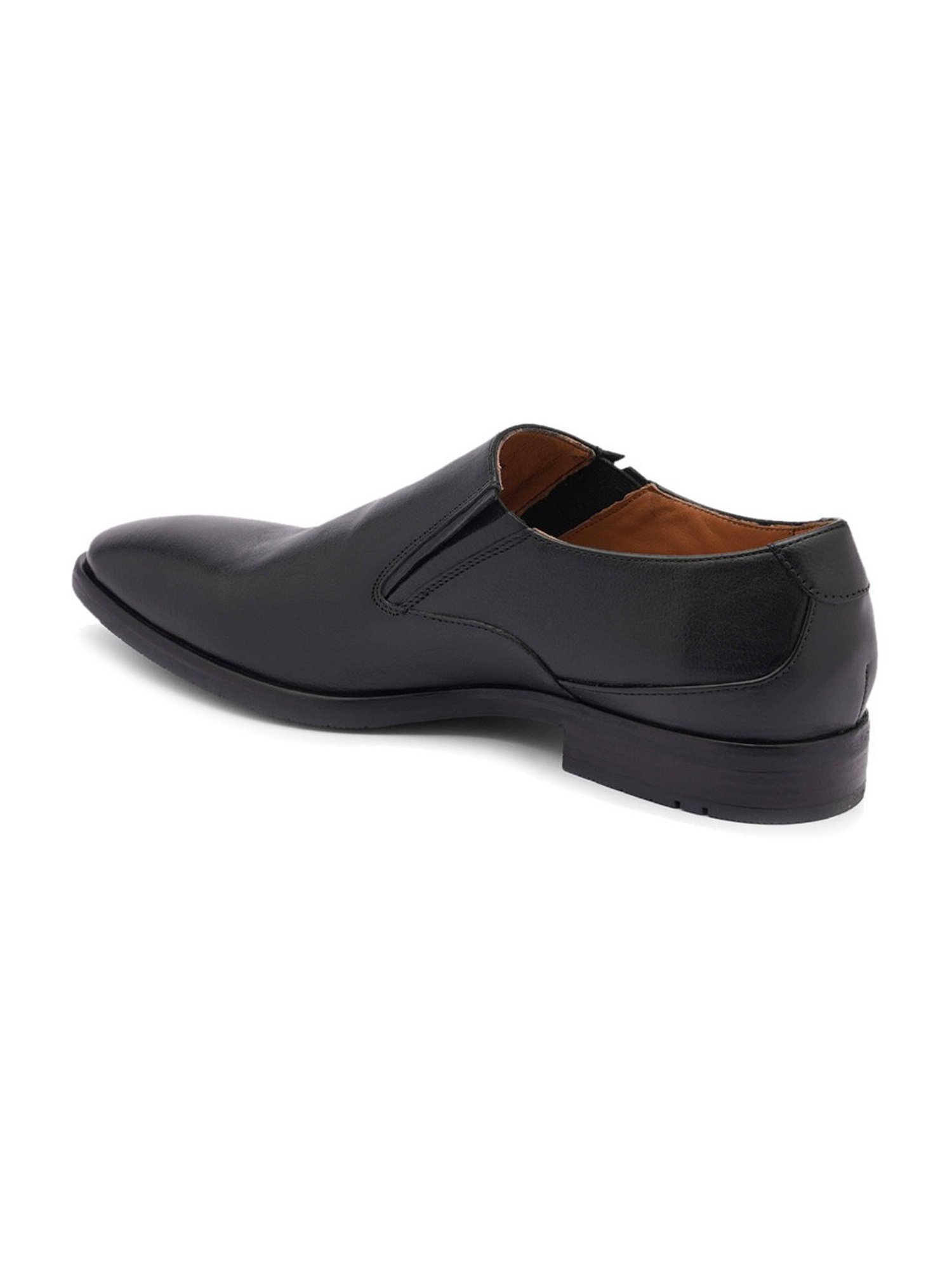 Ruosh Men's Black Formal Loafers
