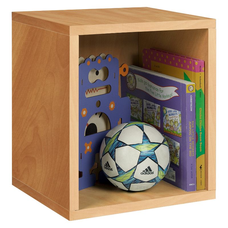 Way Basics Stackable Eco Storage Cube Cubby Organizer Natural Wood Grain