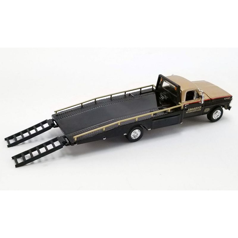 1970 Ford F-350 Ramp Truck & 1969 T/A Mustang #11 Black & Gold "Smokey's Yunick" 1/64 Diecast Model Cars by Greenlight for ACME