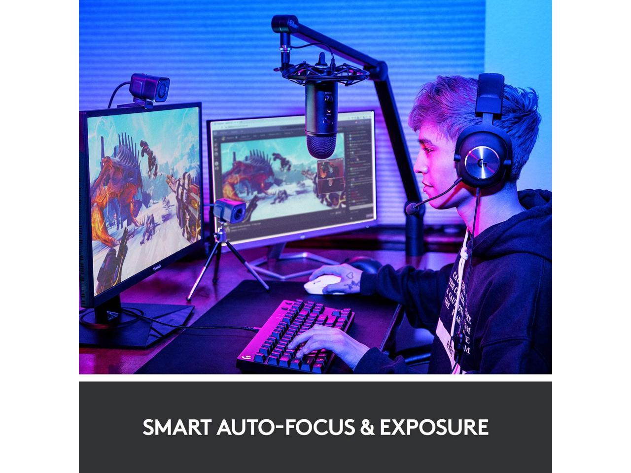 Logitech StreamCam, 1080P HD 60fps Streaming Webcam with USB-C and Built-in Microphone,Graphite