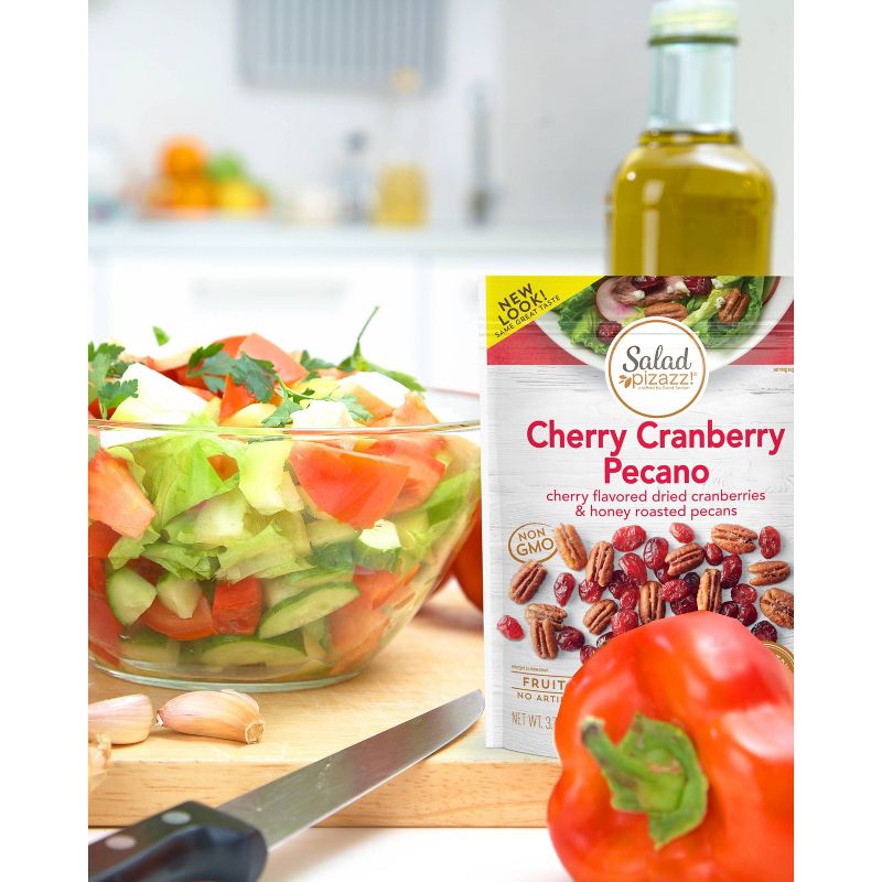 Salad Pizazz! Cherry Flavored Cranberries & Honey Roasted Pecans Salad Topper - 3.75oz