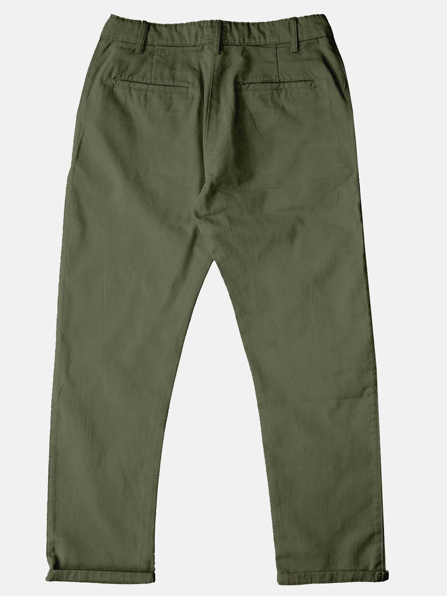 Kiddopanti Boys Olive & Black Solid Pants (Pack Of 2)