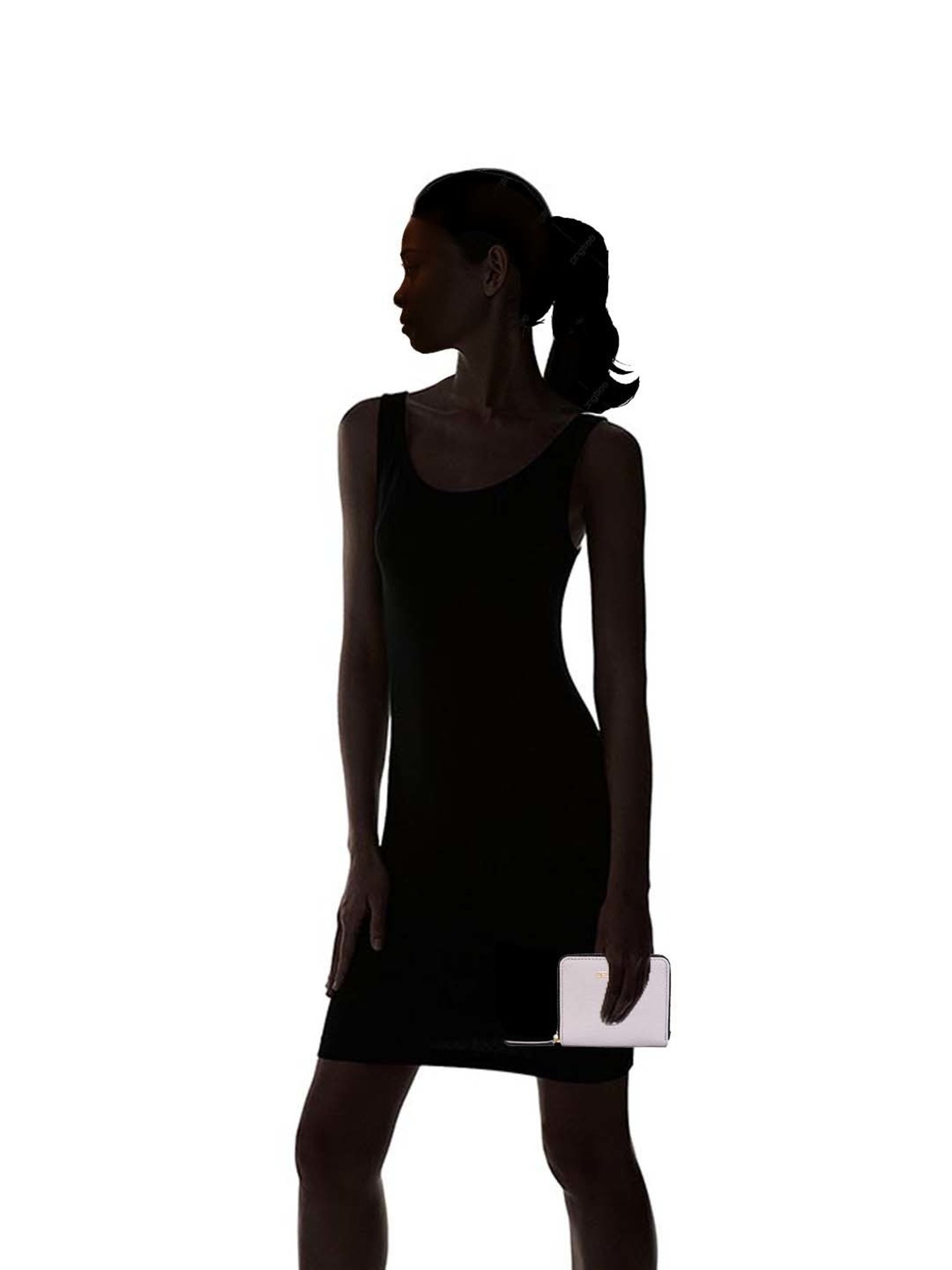 BELWABA Grey Solid Zip Around Wallet for Women