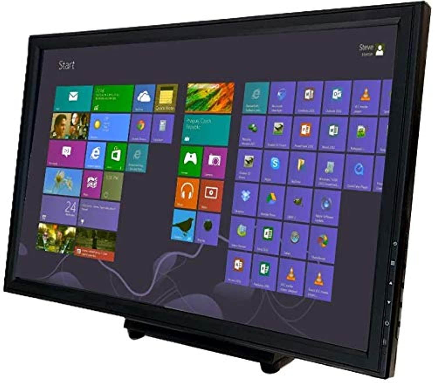 19-inch HDMI VGA Resistive 16:9 Touch Screen POS TFT LED Touchscreen Monitor with Metal POS Stand