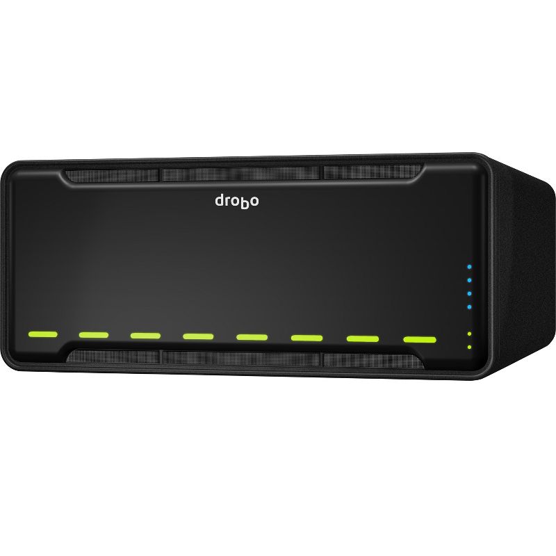 Drobo B810n NAS Array - 8 x HDD Supported - 8 x SSD Supported - Serial ATA Controller - 8 x Total Bays - Gigabit Ethernet - Network (RJ-45) - 3U