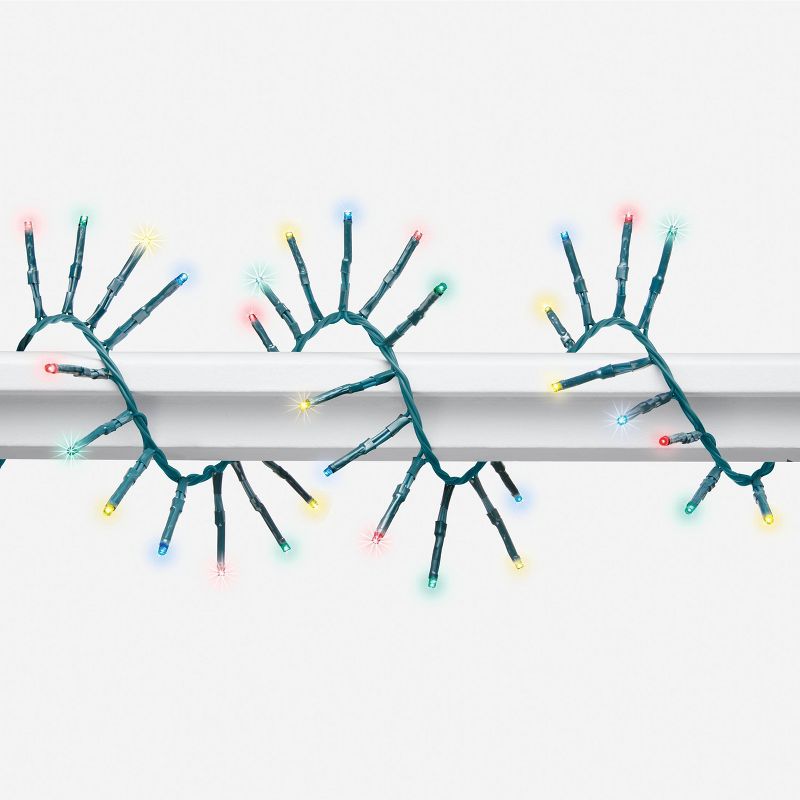 Christmas Garland String Lights 300ct LED 8 Function Multicolored with Green Wire - Wondershop™