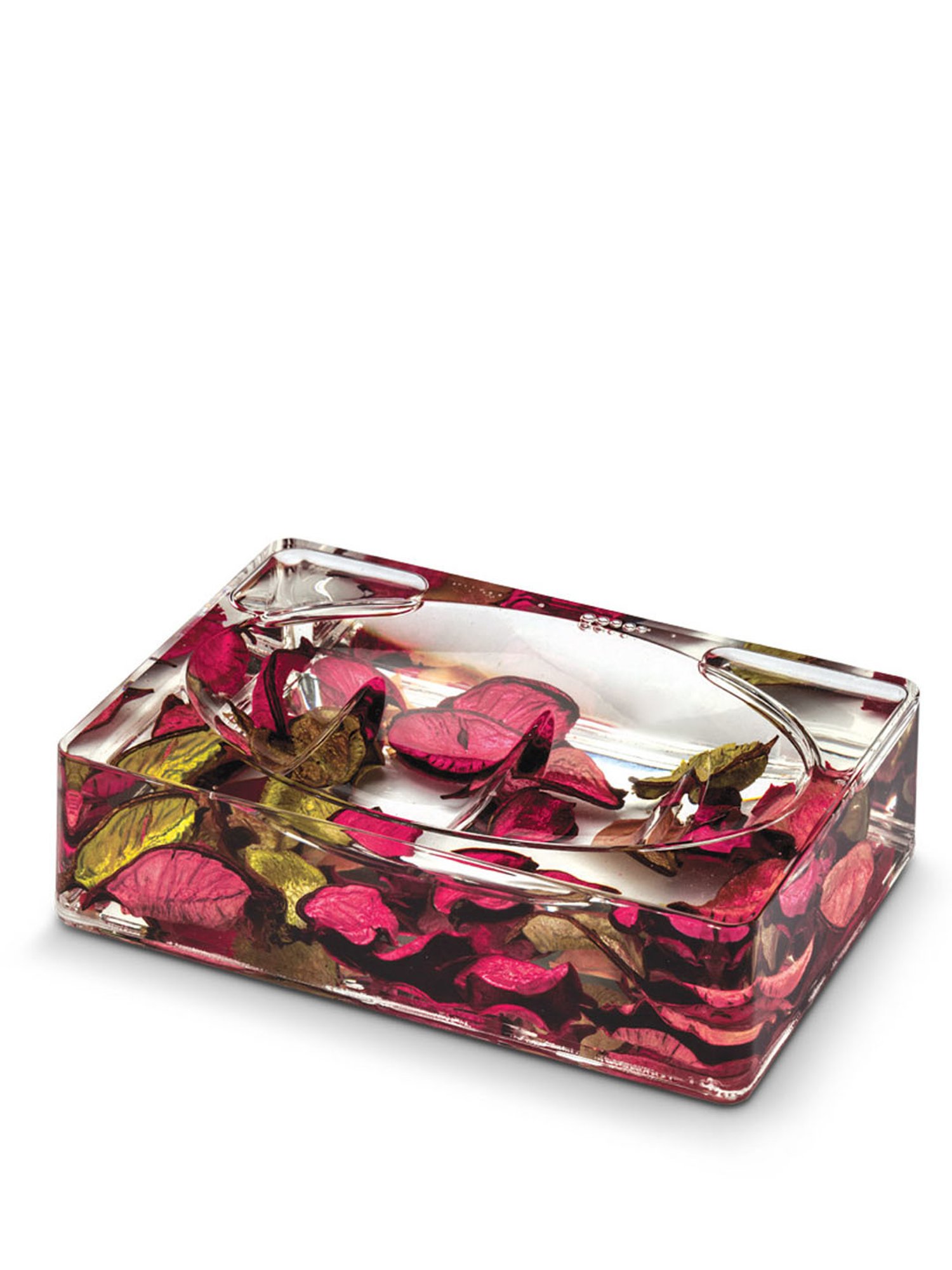 Freelance Red Acrylic Set of 4 Bathroom Accessories