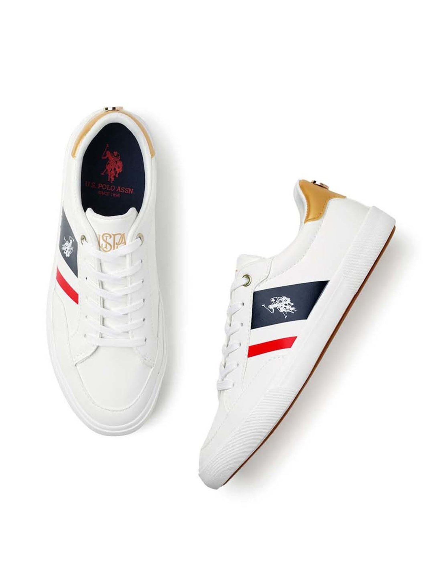 U.S. Polo Assn. Women's White Sneakers
