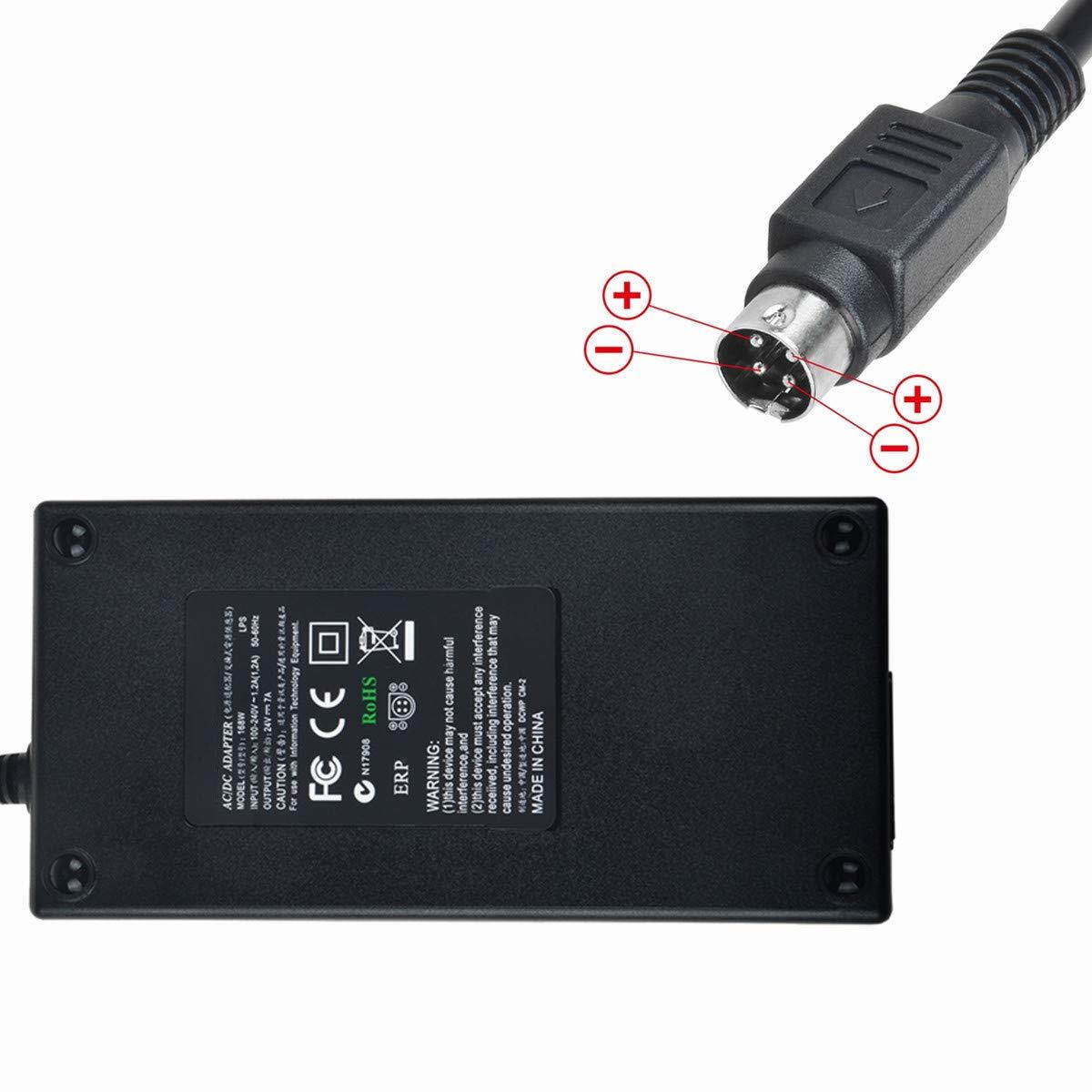 SLLEA 4-Pin DIAC/DC Adapter for Partner Tech PT-5500 All-in-One POS Terminal PartnerTech PT5500 Power Supply Cord Cable PS Charger Mains PSU