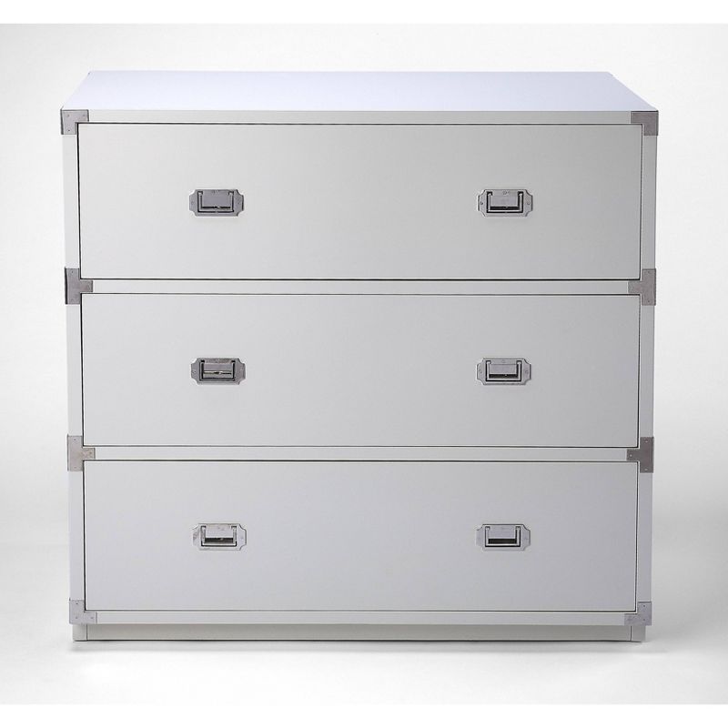 Anew 3 Drawer Campaign Chest White - Butler Specialty