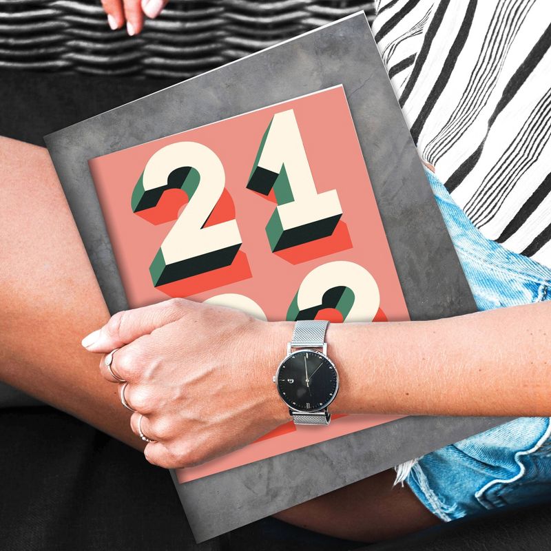 2021-22 Academic Planner 6.5" x 8" Pink Year Monthly - The Time Factory