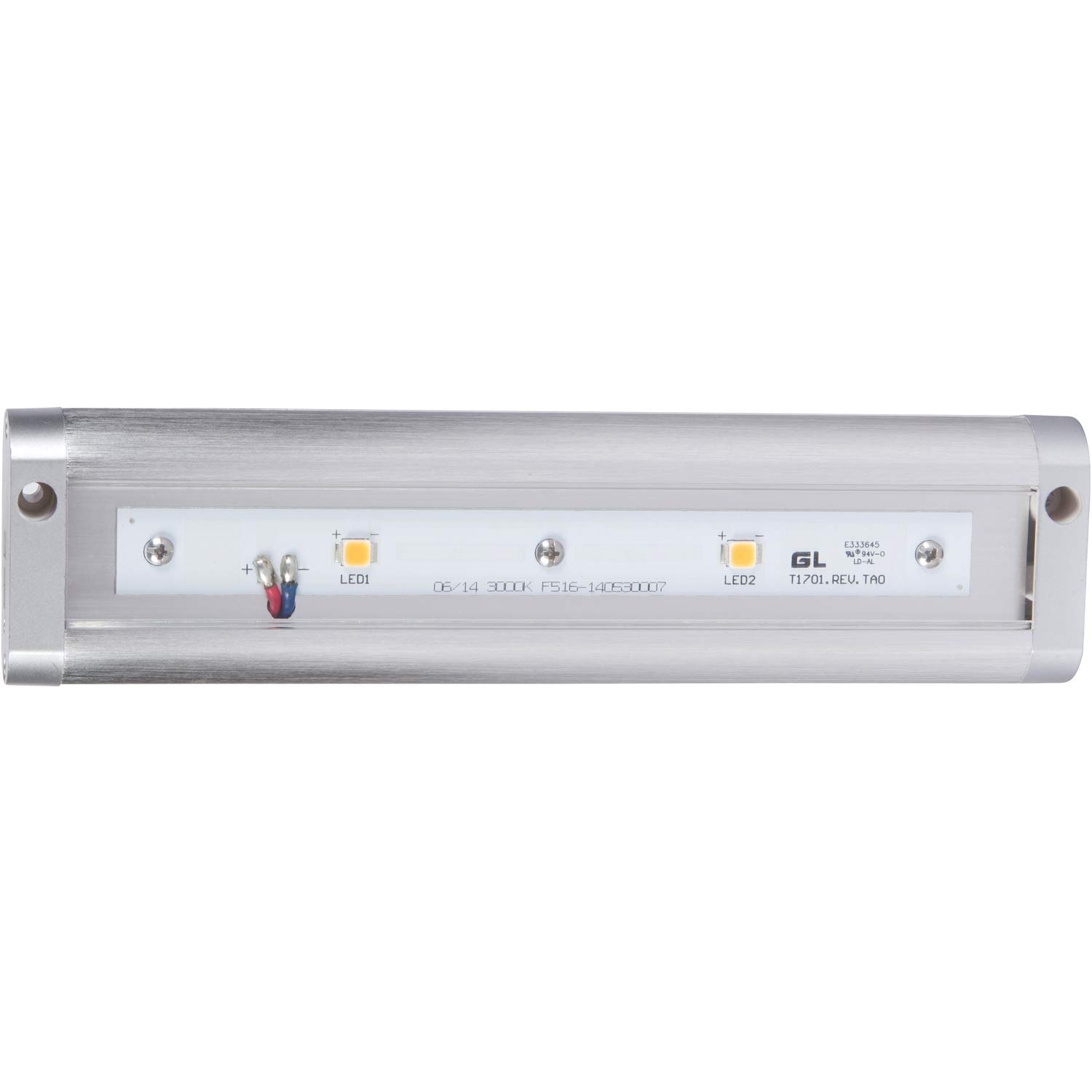 Morris Products LED Dimmable Under Cabinet Light &ndash; 12  Dual Hardwire, Plug-in &ndash; Brushed Aluminum &ndash; 3 LED, 5 Watts, 240 Lumens &ndash; Energy Efficient &ndash; for Lighting Work Surfaces, Kitchen Counter Tops