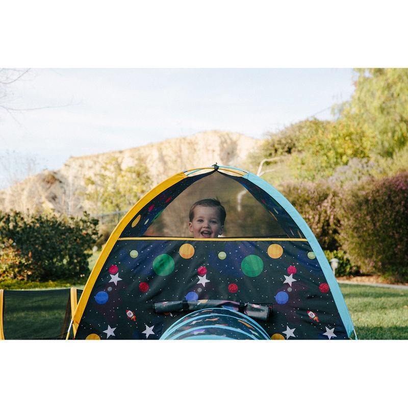 Pacific Play Tents Kids Glow In The Dark Galaxy Junction Play Tent And Tunnel Combo