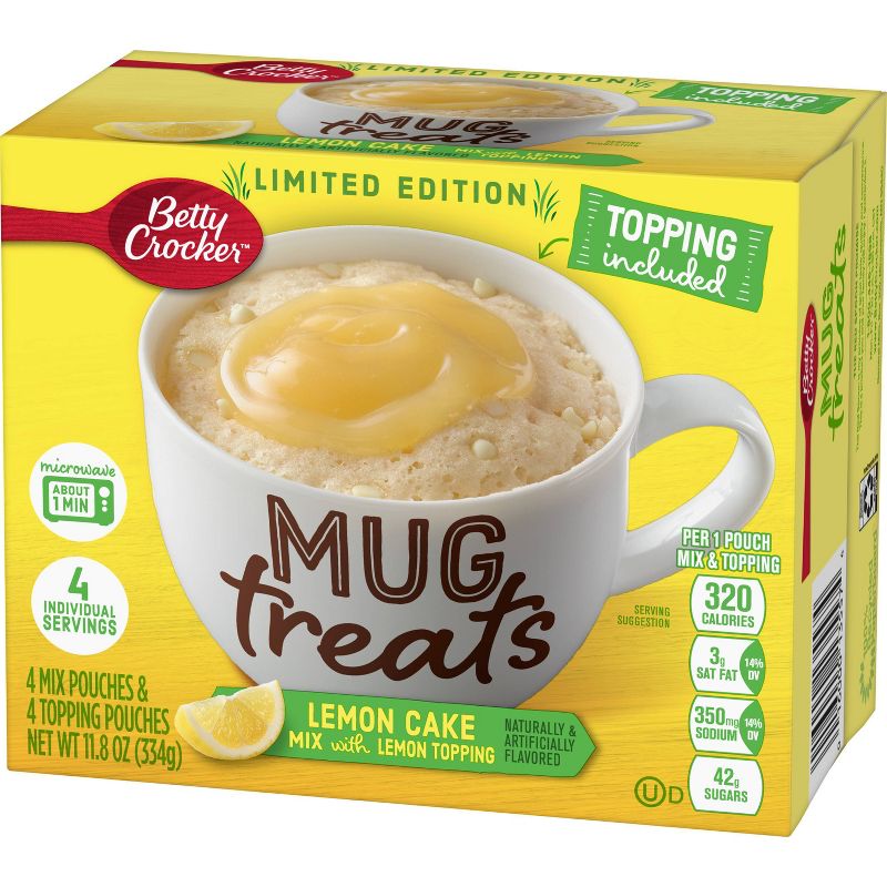 Betty Crocker Lemon Cake Mug Treats - 11.8oz