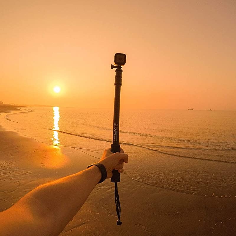 Pole Black Edition 1740 Waterproof Extension Pole Selfie Stick for GoPro Hero 8 Max 7 6 Fusion Hero 5 4 Session 3+ 3 2 HD amp Osmo Action with Remote Clip Mount
