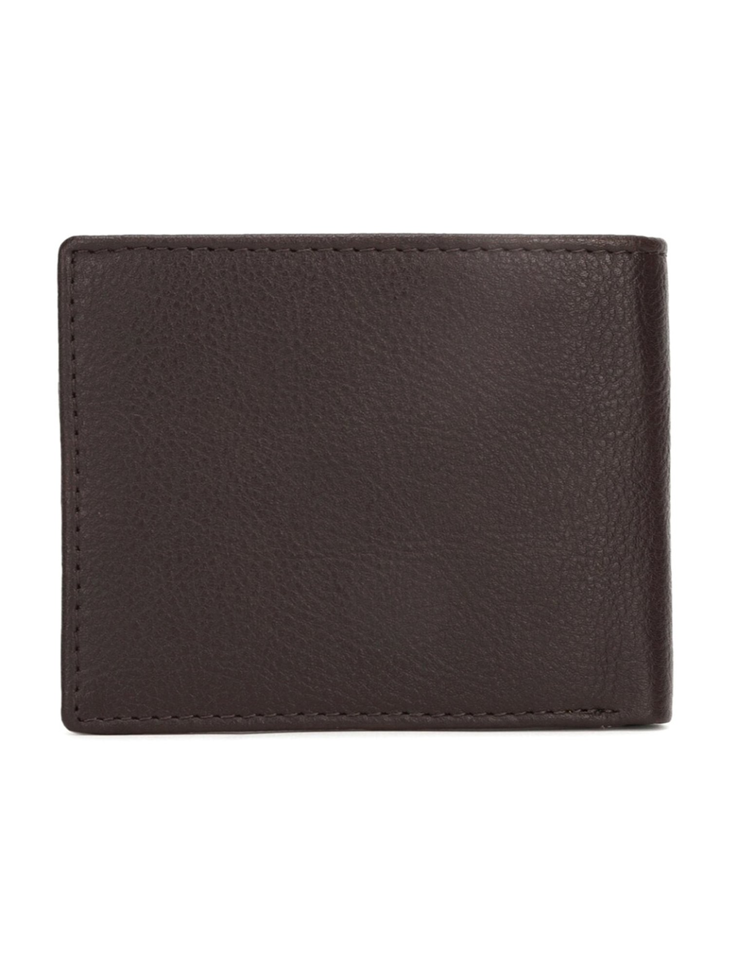 Van Heusen Brown Leather Bi-Fold Wallet for Men