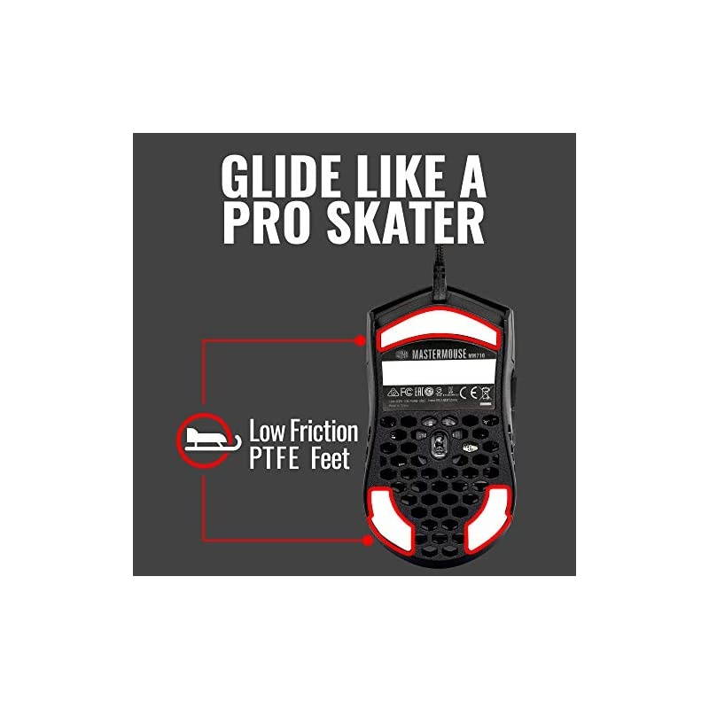 MM710 53G Gaming Mouse with Lightweight Honeycomb Shell, Ultralight Ultraweave Cable, Pixart 3389 16000 DPI Optical Sensor