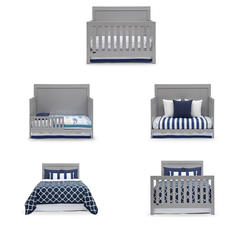 Simmons Kids' SlumberTime Rowen 4-in-1 Convertible Baby Crib - Gray